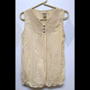 RuffHewn elastic waist sleeveless top size S